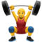 Person Lifting Weights emoji on Apple